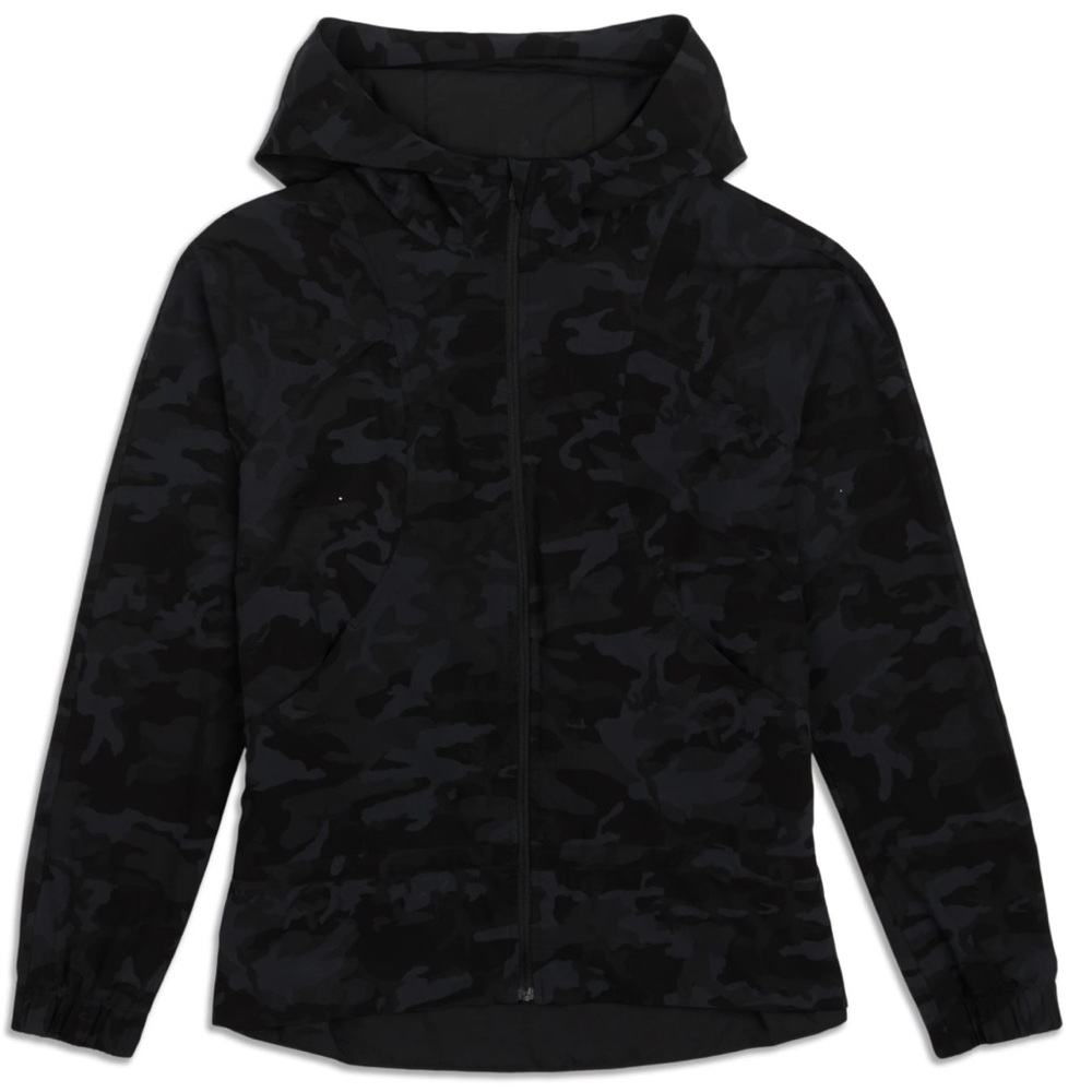 Lululemon Black Camo Jacket Size 4